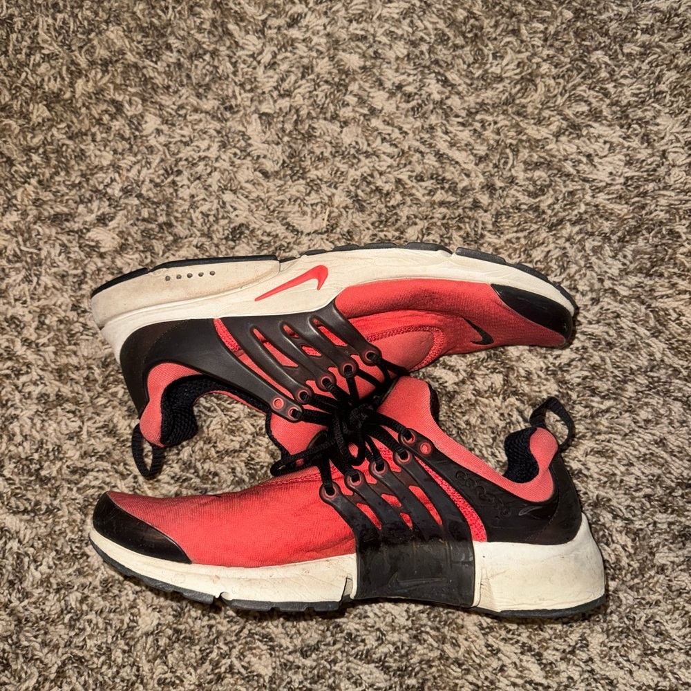 Nike Red and Black Athletic Shoes